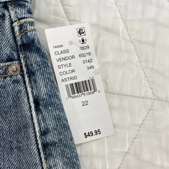 PacSun Blue Jean Shorts Distressed Cut-Off Style - Picture 2 of 5